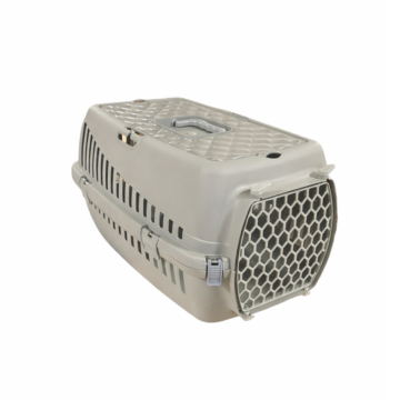 Carlos Pet Cage Color with Plastic Door Γκρί 59x38x39cm