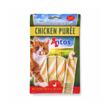 Antos Cat Treats Puree Κοτόπουλο 4x15gr
