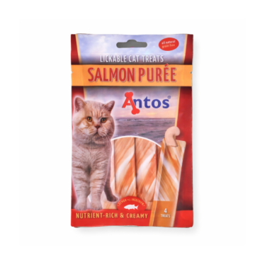 Antos Cat Treats Puree Σολομός 4x15gr