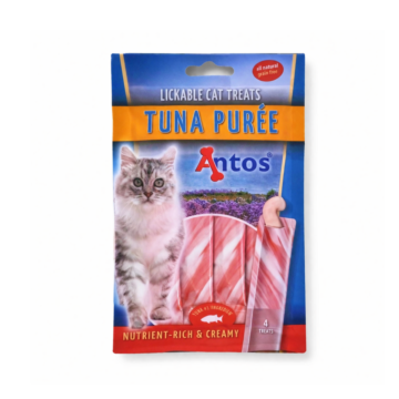 Antos Cat Treats Puree Τόνος 4x15gr