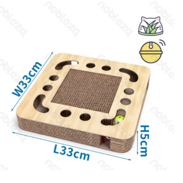 Nobleza Cat Scratching Board 2 in 1 with Catnip 33x33x5cm