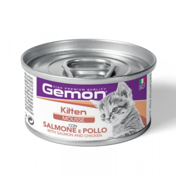 Gemon Cat Mousse Kitten Salmon & Chicken 85gr