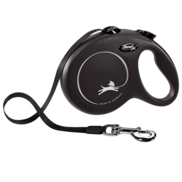 Flexi New Classic με Ιμάντα Μαύρο  5m/50kg