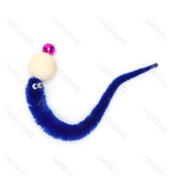 Nobleza Caterpillar Cat Toy 23cm Blue