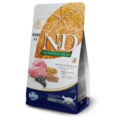 N&D Ancestral Low Grain Lamb & Blueberry Adult Cat