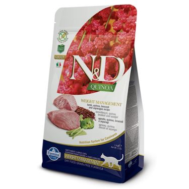 N&D Quinoa Grain Free 'Weight Management' Lamb Adult Cat