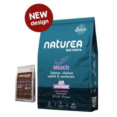 Naturea Cat Lands Miacis Salmon, Chicken, Rabbit & Anchovies
