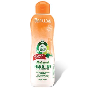 Tropiclean Natural Flea & Tick Maximum Strength Shampoo