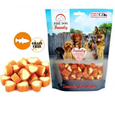 Fine Dog Family Hearts με Σολομό