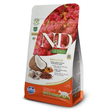 N&D Quinoa Grain Free 'Skin & Coat' Herring Adult Cat