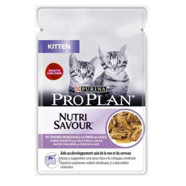 Proplan Nutri Savour Kitten in Sauce Φακελάκια 85gr
